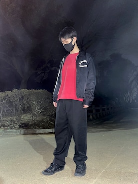 「TOMMY HILFIGER（トミーヒルフィガー）のアイテム（スウェット）」を使った、daichi  相互さん（メンズ・165cm）の春コーディネート