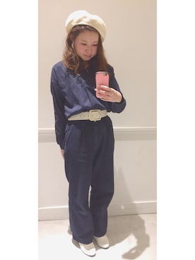 「E hyphen world gallery（イーハイフンワールドギャラリー）のアイテム」を使った、noiriさん（レディース・161cm）の冬コーディネート