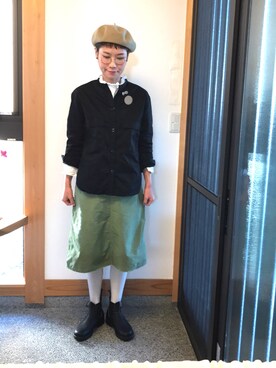 「n100（エヌワンハンドレッド）のアイテム」を使った、むぅさん（レディース・162cm）の冬コーディネート