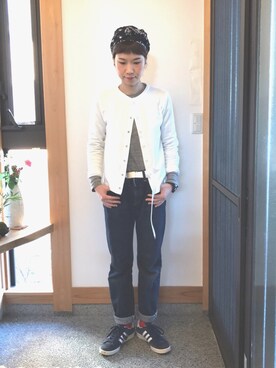 「n100（エヌワンハンドレッド）のアイテム」を使った、むぅさん（レディース・162cm）の冬コーディネート