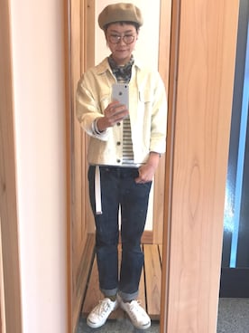 「45R（フォーティファイブアール）のアイテム（財布/小物）」を使った、むぅさん（レディース・162cm）の冬コーディネート