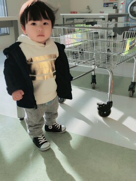 ぎんのすけとすずのすけさん（キッズ・90cm）の冬コーディネート