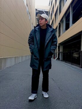「SUPERGA（スペルガ）のアイテム」を使った、nano・universe ららぽーと横浜 Mensさん（メンズ・178cm）の冬コーディネート