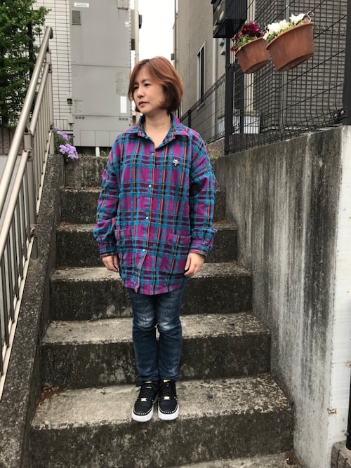 HYSTERIC GLAMOUR ♡SKULL PANDA♡ ビッグシャツ