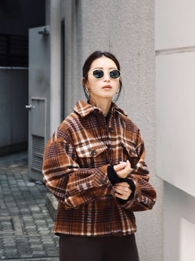 小山 愛梨さん(レディース・153cm)の秋コーディネート
