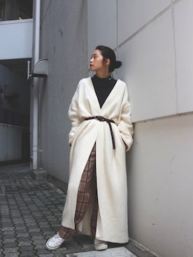 小山 愛梨さん(レディース・153cm)の秋コーディネート