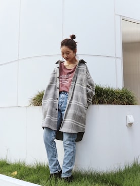 小山 愛梨さん（レディース・153cm）の秋コーディネート