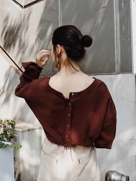 小山 愛梨さん（レディース・153cm）の秋コーディネート