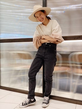 小山 愛梨さん（レディース・153cm）の冬コーディネート