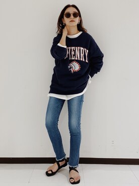 小山 愛梨さん（レディース・153cm）の夏コーディネート