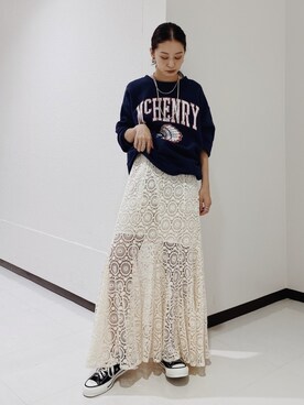 小山 愛梨さん（レディース・153cm）の夏コーディネート