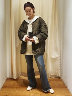 小山 愛梨さん（レディース・153cm）の秋コーディネート