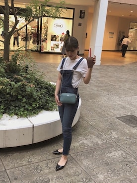 「シロティシャツ」｜MAIさん（レディース・164cm）の夏コーディネート