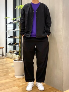「BURLAP OUTFITTER（バーラップアウトフィッター）のアイテム（ブルゾン）」を使った、ショウゴさん（メンズ・182cm）の春コーディネート