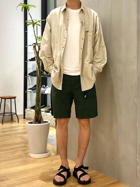 「Chaco（チャコ）のアイテム」を使った、ショウゴさん（メンズ・182cm）の夏コーディネート