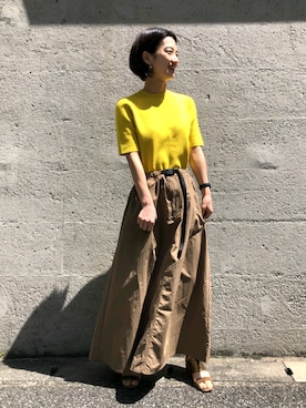 「Lee（リー）のアイテム（スカート）」を使った、yuriea1990さん（レディース・164cm）の春コーディネート