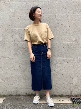 「Lee（リー）のアイテム（スカート）」を使った、yuriea1990さん（レディース・164cm）の春コーディネート