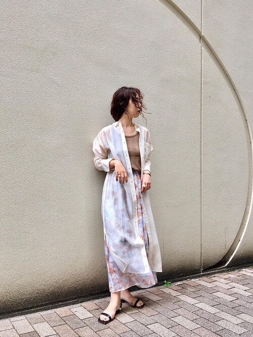 ルクールブランルクア大阪店スタッフ Le Coeur Blanc Le Coeur Blancのタンクトップを使ったコーディネート Wear