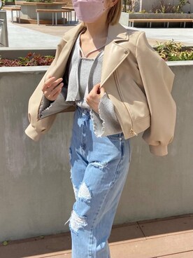 アラレさん(レディース・160cm)の春コーディネート