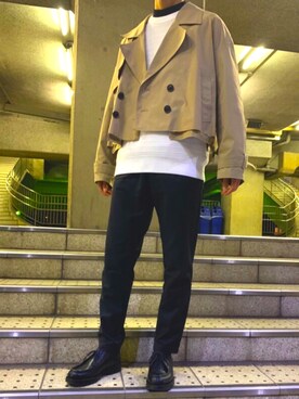 「HARE（ハレ）のアイテム（その他アウター）」を使った、そうやさん（メンズ・173cm）の冬コーディネート