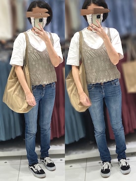 「Silky（シルキー）のアイテム」を使った、Yマンさん（レディース・162cm）の夏コーディネート