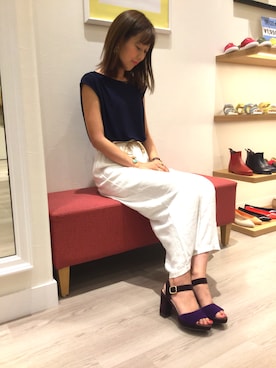 「DHOLIC（ディーホリック）のアイテム（パンツ）」を使った、ORientalTRaffic 阪急西宮ガーデンズ店さん（レディース・162cm）の夏コーディネート