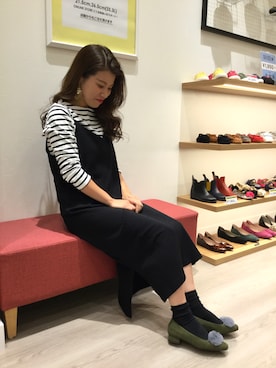「ORiental TRaffic(ORiental TRaffic)」｜「アイテム（オールインワン・サロペット）」を使った、ORientalTRaffic 阪急西宮ガーデンズ店さん（レディース・162cm）の秋コーディネート
