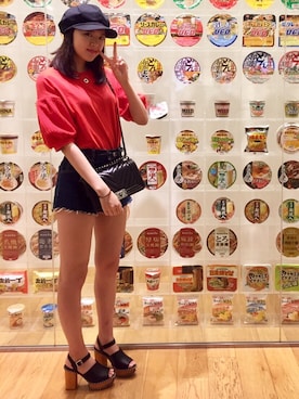 「chanel」｜「アイテム（キャップ）」を使った、Mayu さん（レディース・165cm）の夏コーディネート