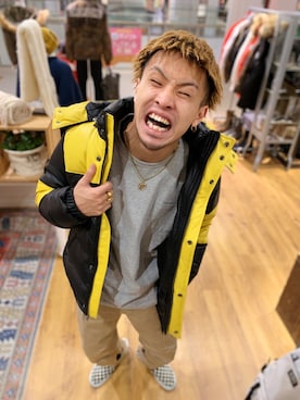 「スタッフセンバツ」｜「アイテム（ダウンジャケット/コート）」を使った、Taiseiさん（メンズ・177cm）の秋コーディネート