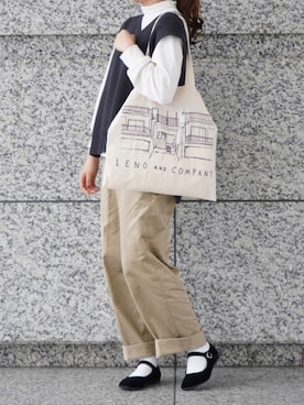 「秋のマイ旬スタイル」｜「アイテム（バレエシューズ）」を使った、おはなさん（レディース・168cm）の秋コーディネート