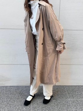 「reca（レカ）のアイテム（ジャケット/アウター）」を使った、おはなさん（レディース・168cm）の冬コーディネート