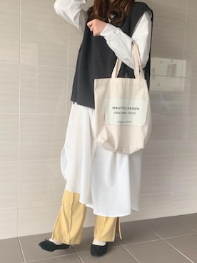 「Wefst（ウェスト）のアイテム」を使った、おはなさん（レディース・168cm）の春コーディネート