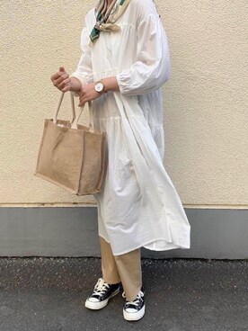 「Wefst（ウェスト）のアイテム」を使った、おはなさん（レディース・168cm）の春コーディネート