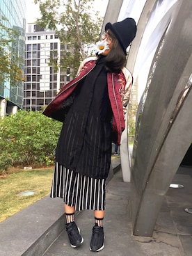 「橫須賀」｜Daisy Fさん（レディース・170cm）の冬コーディネート