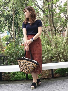 とんちゃん。さん（レディース・162cm）の夏コーディネート