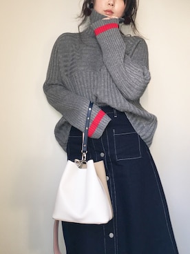 「アイテム（ピアス（両耳用））」を使った、とんちゃん。さん（レディース・162cm・30代）の冬コーディネート