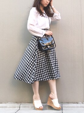 「STYLEST（スタイレスト）のアイテム」を使った、とんちゃん。さん（レディース・162cm）の春コーディネート