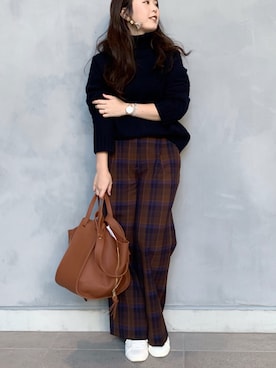 「シンプルおしゃれが好き」｜とんちゃん。さん（レディース・162cm）の秋コーディネート