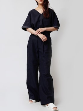 「サテンパンツ」｜DAILYSHOPさん（レディース・170cm）の春コーディネート