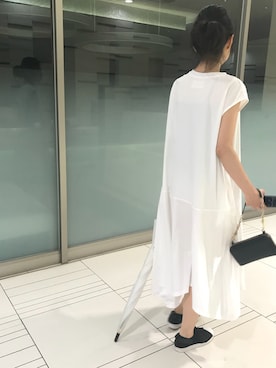 「AVIE（アビィ）のアイテム」を使った、AIさん（レディース・156cm）の夏コーディネート