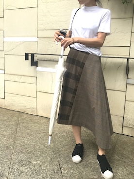 「AVIE（アビィ）のアイテム」を使った、AIさん（レディース・156cm）の夏コーディネート