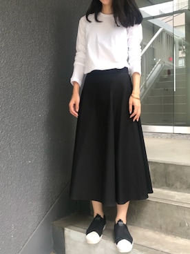 「AVIE（アビィ）のアイテム」を使った、AIさん（レディース・156cm）の秋コーディネート