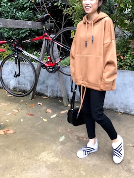 「A.P.C.」｜AIさん（レディース・156cm）の冬コーディネート