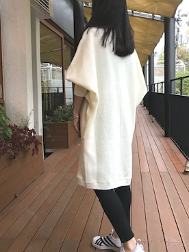 「AVIE（アビィ）のアイテム」を使った、AIさん（レディース・156cm）の冬コーディネート