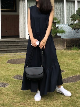 「AVIE（アビィ）のアイテム」を使った、AIさん（レディース・156cm）の夏コーディネート