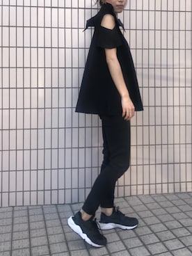 「AVIE（アビィ）のアイテム」を使った、AIさん（レディース・156cm）の夏コーディネート