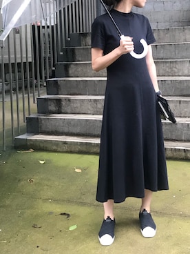 「G.V.G.V.（ジーヴィージーヴィー）のアイテム（ワンピース/ドレス）」を使った、AIさん（レディース・156cm）の夏コーディネート