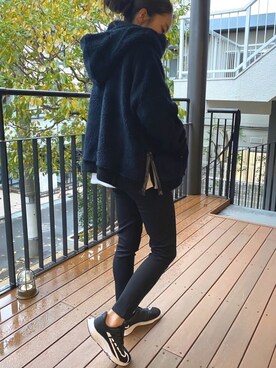 「AVIE（アビィ）のアイテム」を使った、AIさん（レディース・156cm）の秋コーディネート
