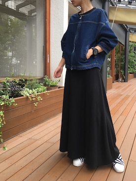 「G.V.G.V.（ジーヴィージーヴィー）のアイテム（ワンピース/ドレス）」を使った、AIさん（レディース・156cm）の冬コーディネート