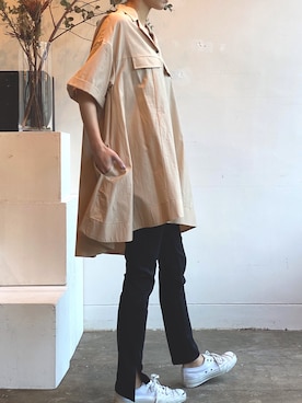 「AVIE（アビィ）のアイテム」を使った、AIさん（レディース・156cm）の春コーディネート